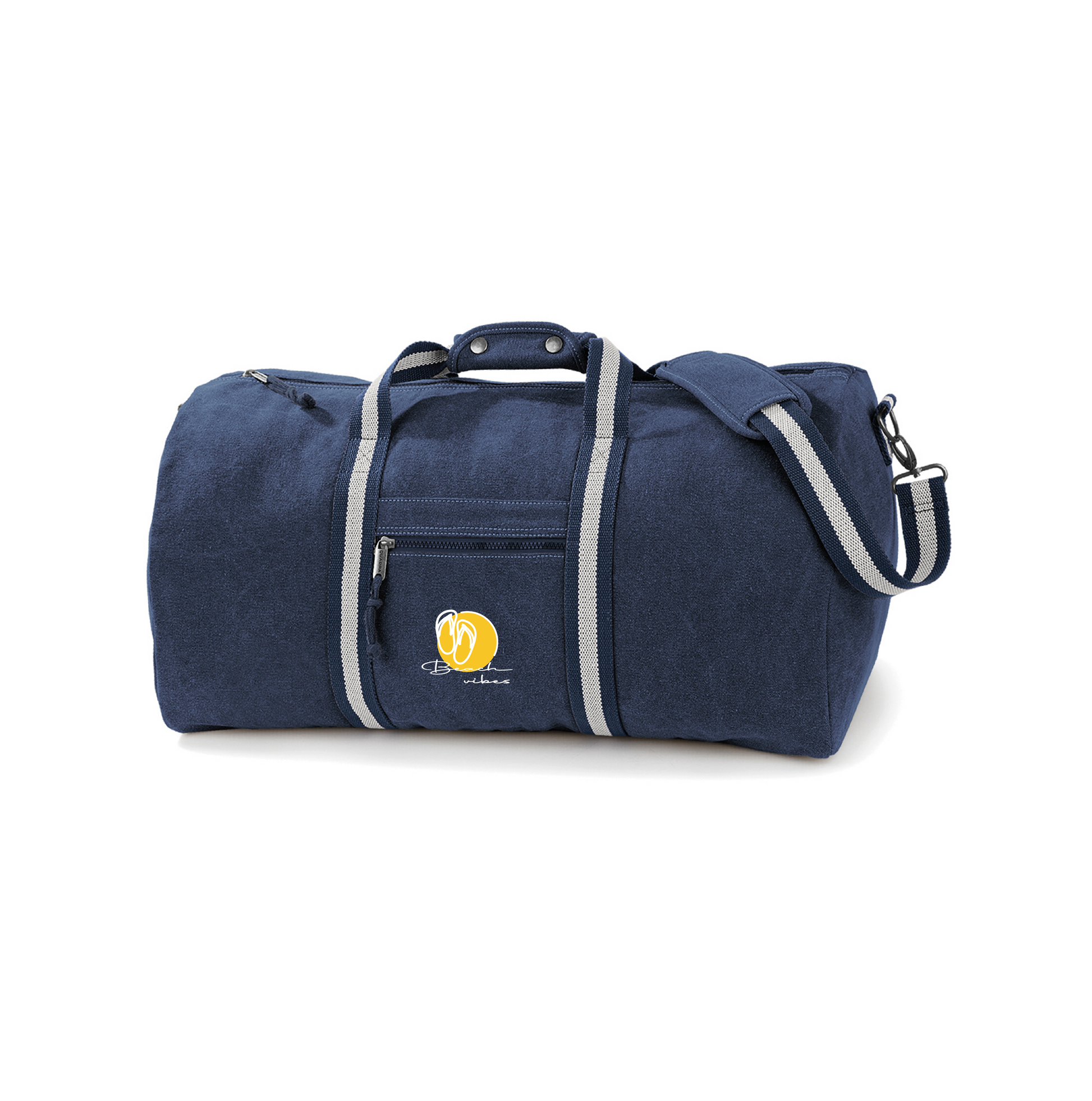 Travelbag with logo of Flip Flops and a sun