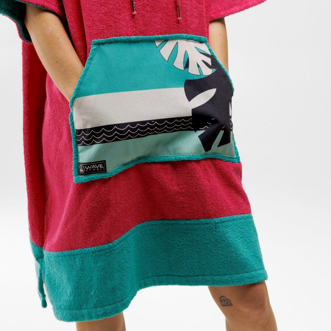 Surf Poncho Pink Wave