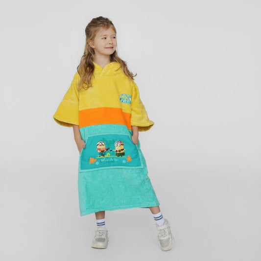 Surf Poncho Kinderen - Minions